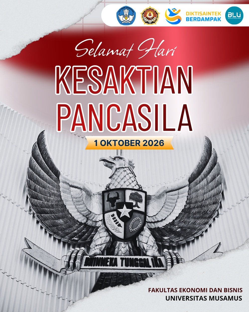 SELAMAT HARI KESAKTIAN PANCASILA 1 OKTOBER 2026