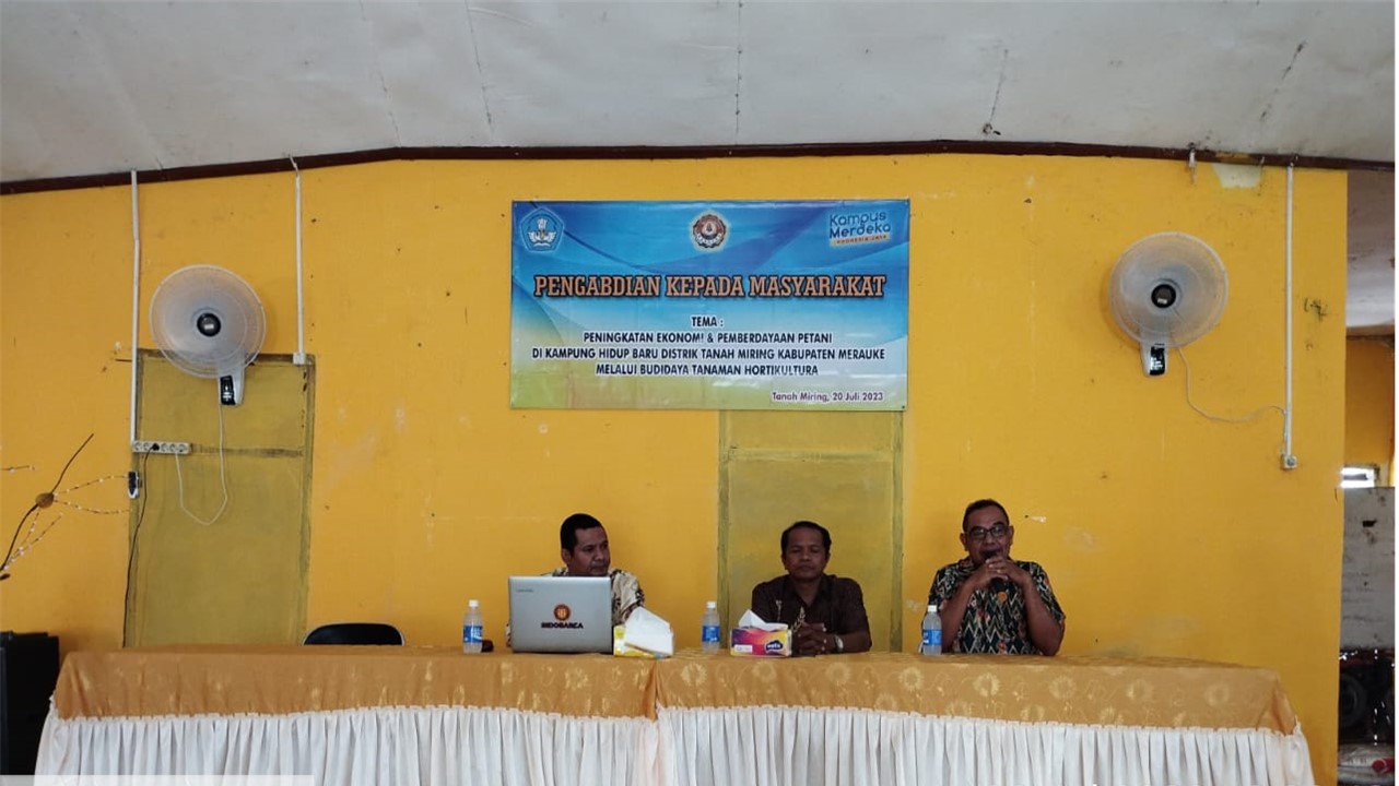 Tim Dosen FEB Melaksanakan Pengabdian Kepada Masyarakat  Peningkatan Ekonomi & Pemberdayaan Petani di Kampung Hidup Baru